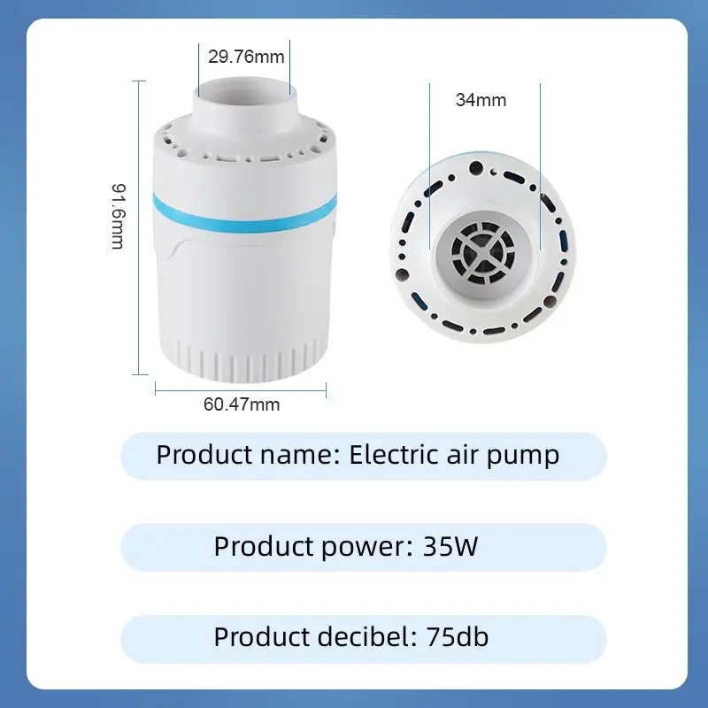 Compressed bag electric pump, travel vacuum bag pump, mini vacuum sealant machine, food space savings, food organizer