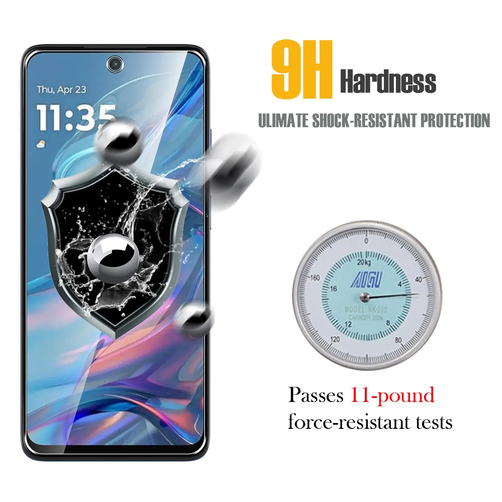 Screen Protector For Moto G35 5G Motorola 6.72 inch, Tempered Glass HD Crystal  mica 9H Anti Scratch Case Friendly High Aluminum
