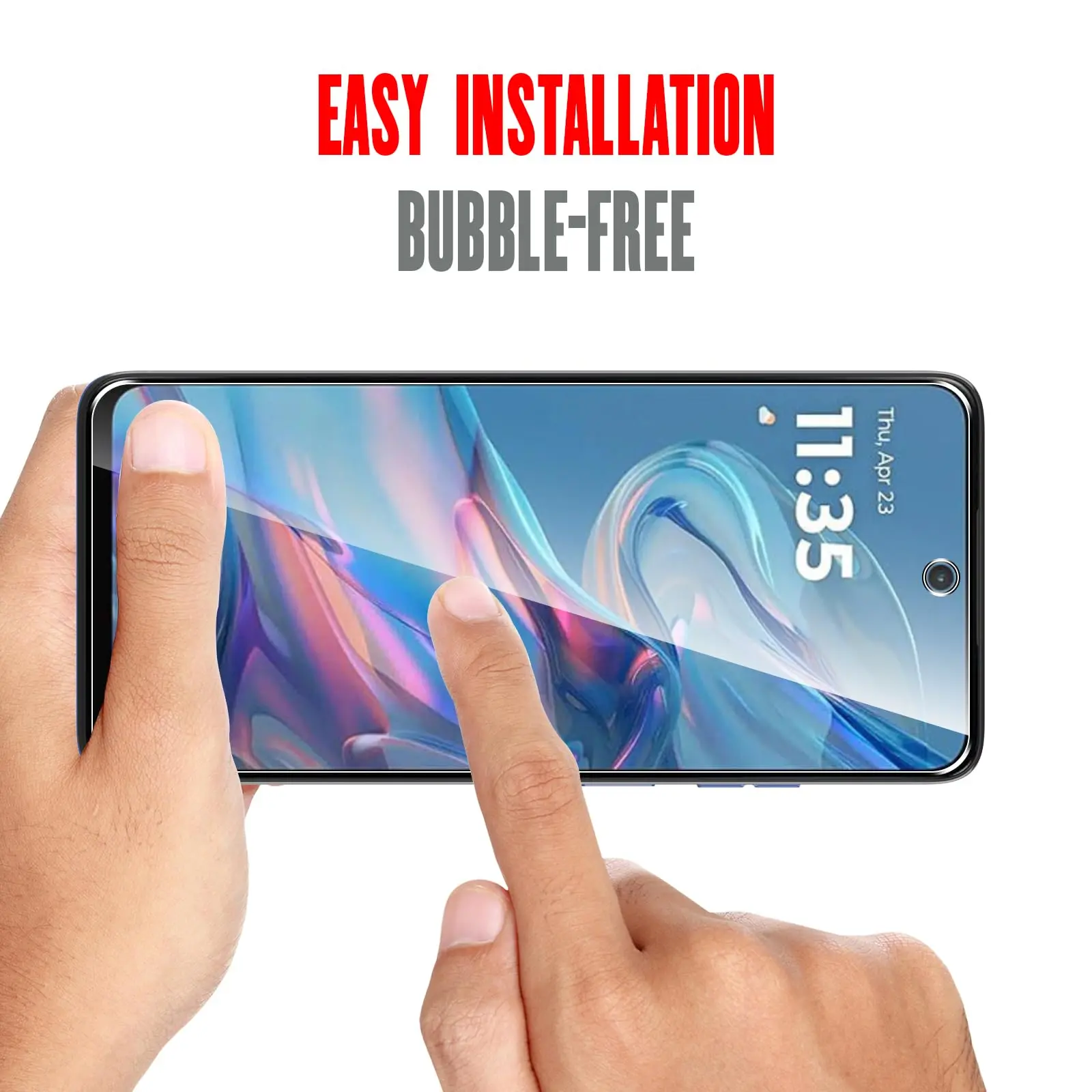Screen Protector For Moto G35 5G Motorola 6.72 inch, Tempered Glass HD Crystal  mica 9H Anti Scratch Case Friendly High Aluminum