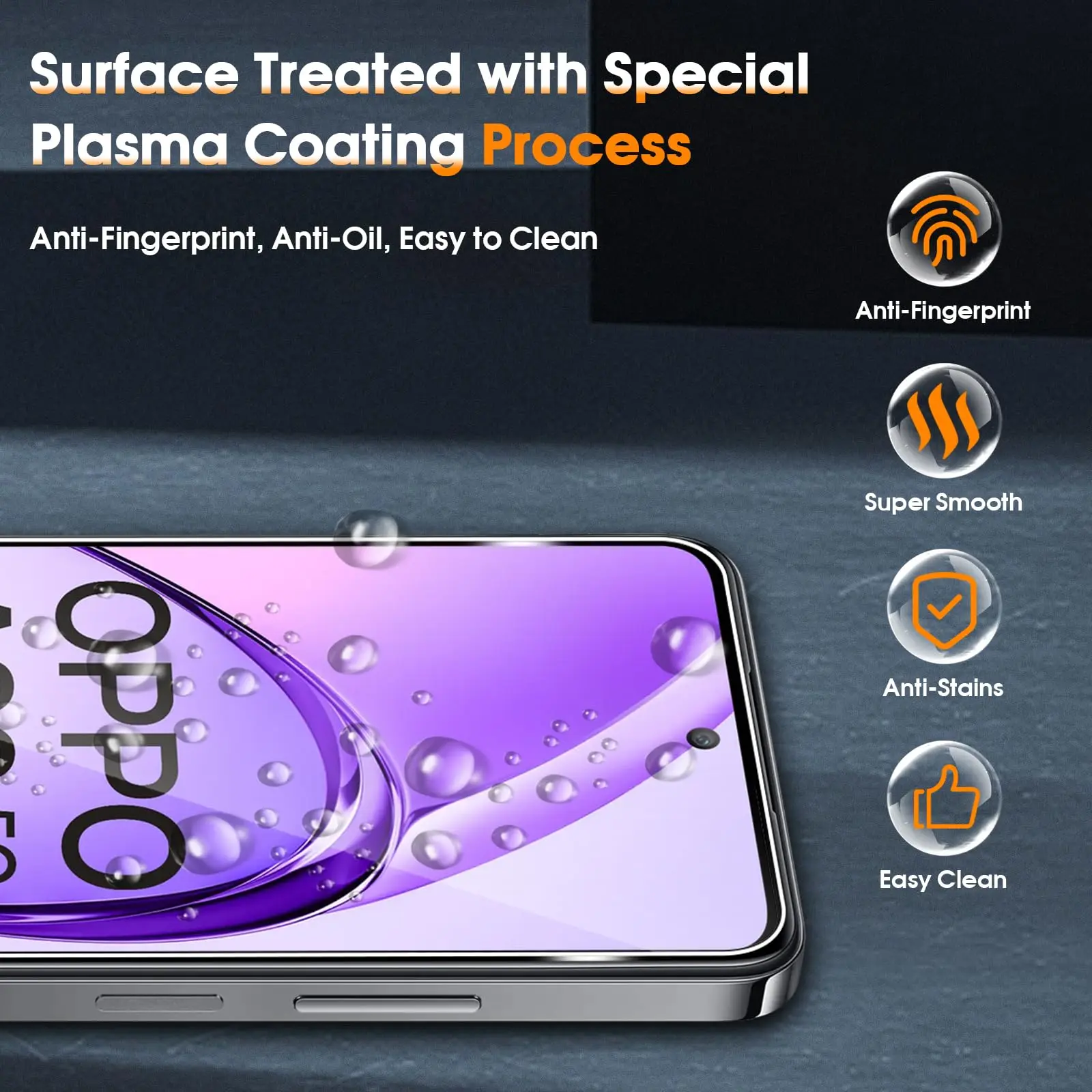 Screen Protector For OPPO A80 A3x A3 Pro 6.67 inch Tempered Glass HD Crystal Mica 9H Anti Scratch Case Friendly Clear