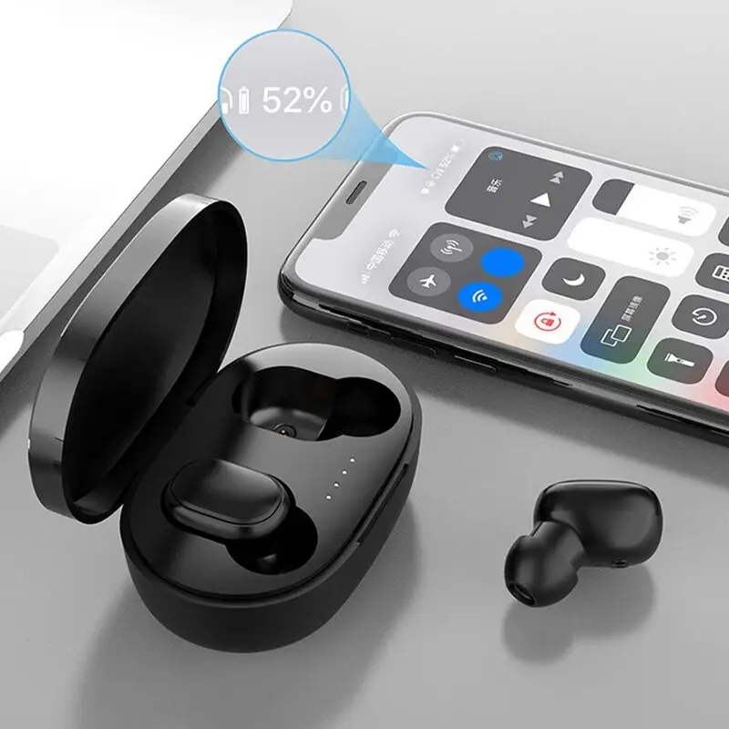 A6S TWS Wireless Bluetooth Headset Waterproof Noise Cancelling In Ear Earbuds with Mic Wireless Headphones Bluetooth Earphones