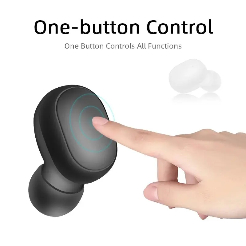 A6S TWS Wireless Bluetooth Headset Waterproof Noise Cancelling In Ear Earbuds with Mic Wireless Headphones Bluetooth Earphones