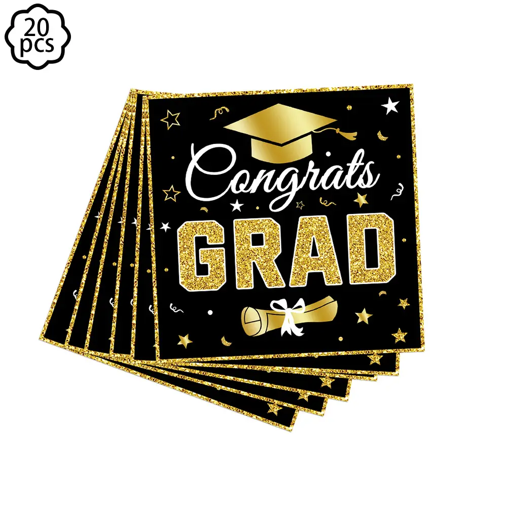 2025 Congrats Grad Party plate cup napkin Banner decoration Congrats Graduation Party Garland Tablecloth plate cup napkin decor