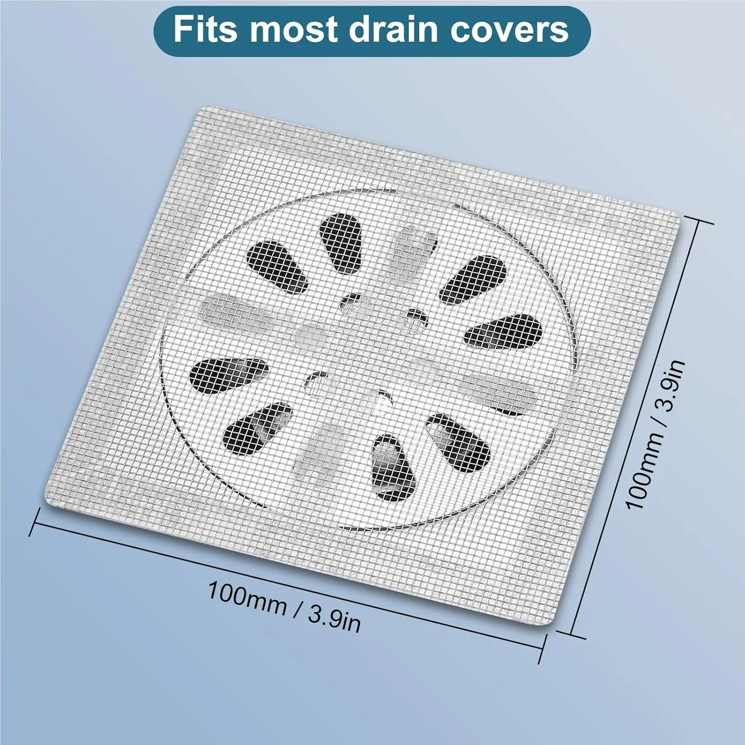 Disposable Shower Drain Cover Hair Catcher Mesh Bathroom Sink Strainer Anti Blocking Floor Drain Filter for Kitchen Pet Hair