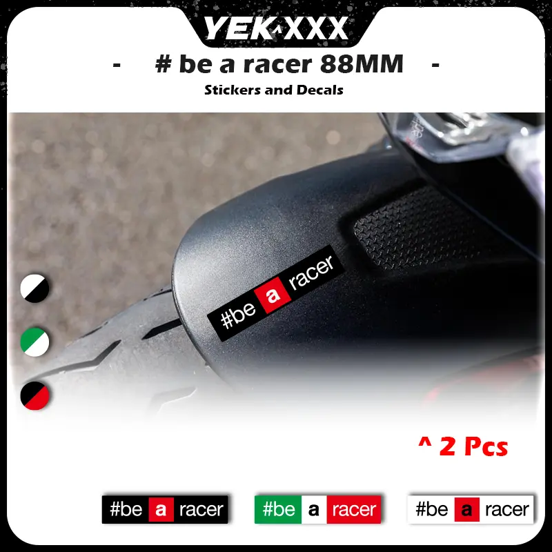 For Aprilia RS 660 RS457 Tuono V4 RSV4 Motorcycle Front Fender Racing Decal Sticker 88mm 2pcs Italian Three Color