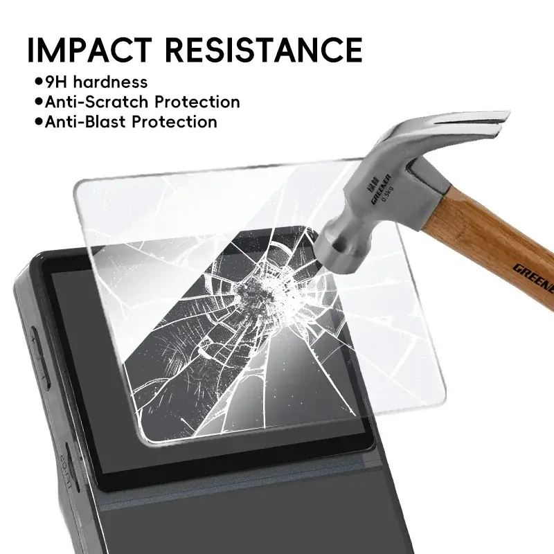 6 IN 1 Glass+Bag for R36S Game Console Storage Bag & Screen Protectors Tempered Glass Film for Game Accessories