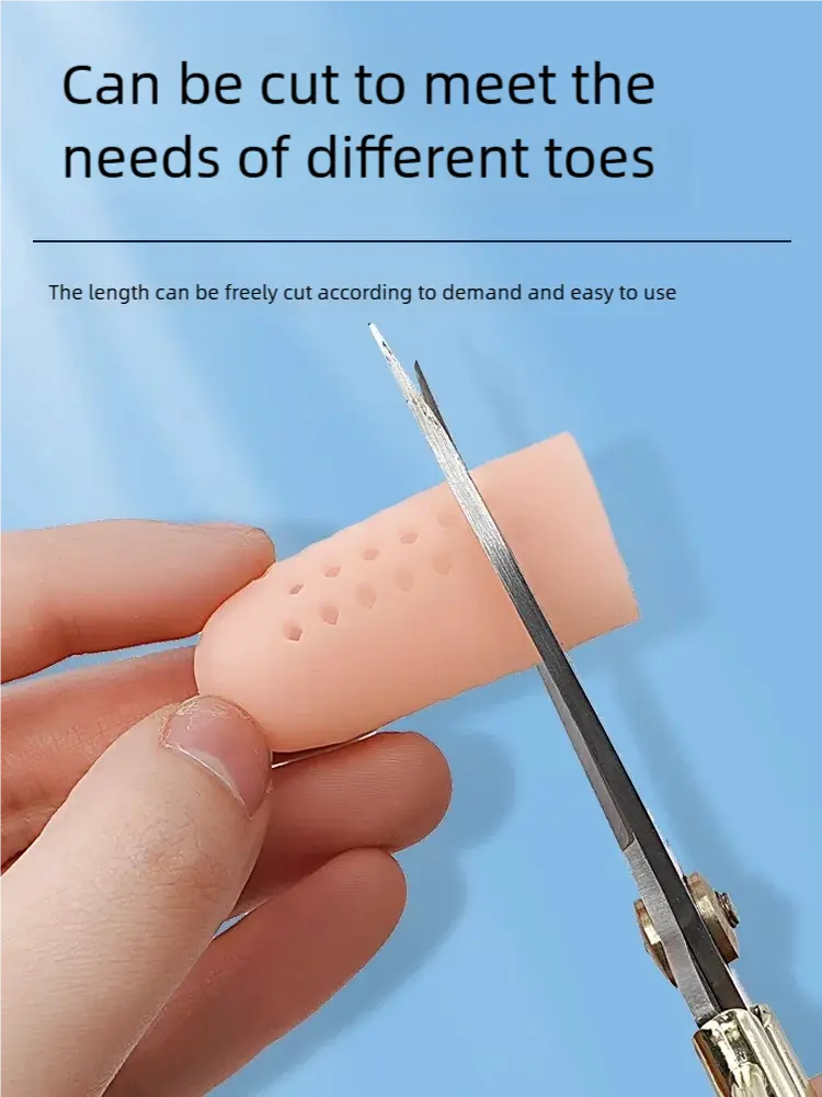 20pcs Soft Silicone Finger Protector Gel Tubes Little Toe Protector Corn Pain Relief Sleeve Cover Toe Separators Foot Care Tool