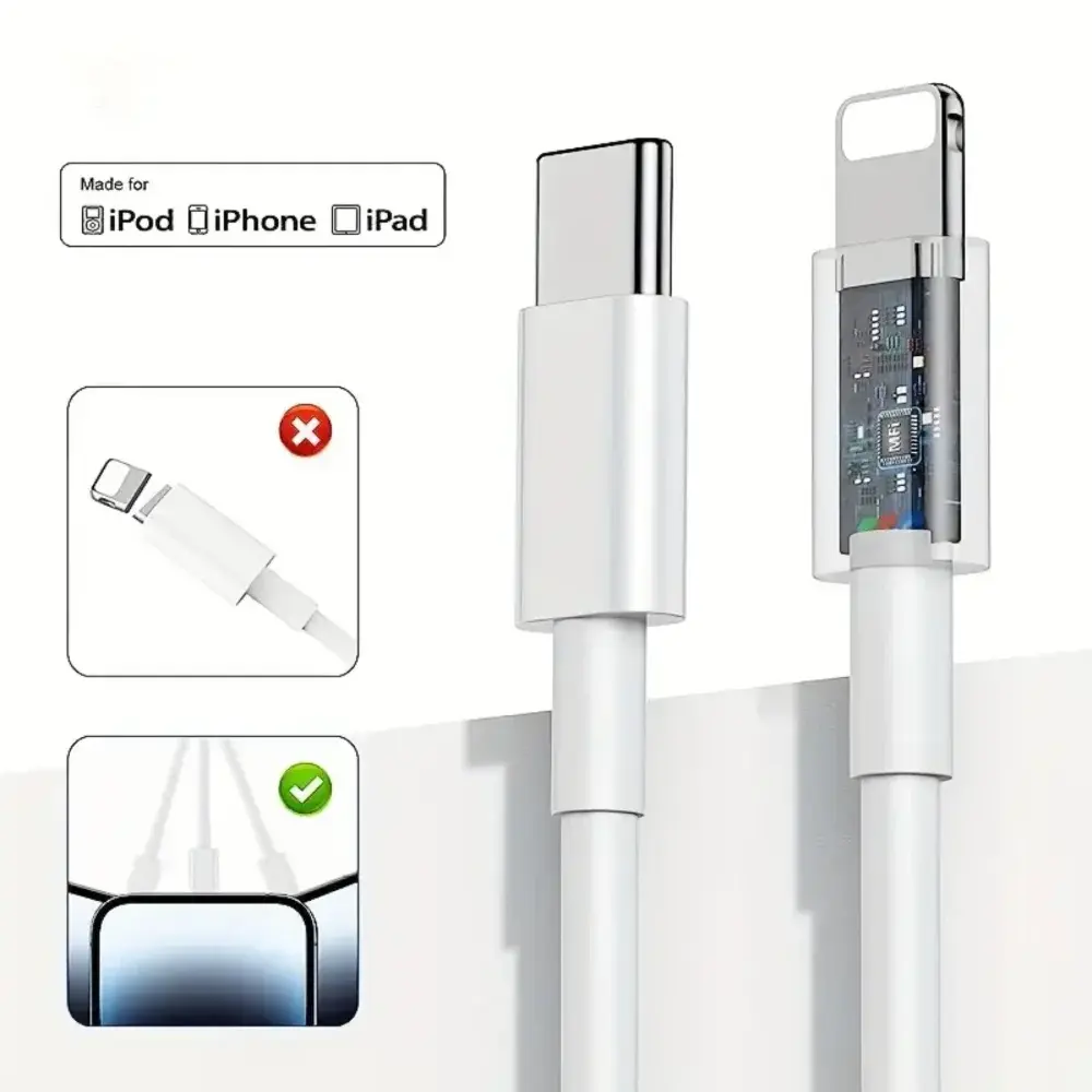 2Pack-20W Fast Charger Set PD Charger with 3.3ft/1m USB C to Ligtning Cable Fast Charging Set for iPhone 14/13/12/11 Pro Max