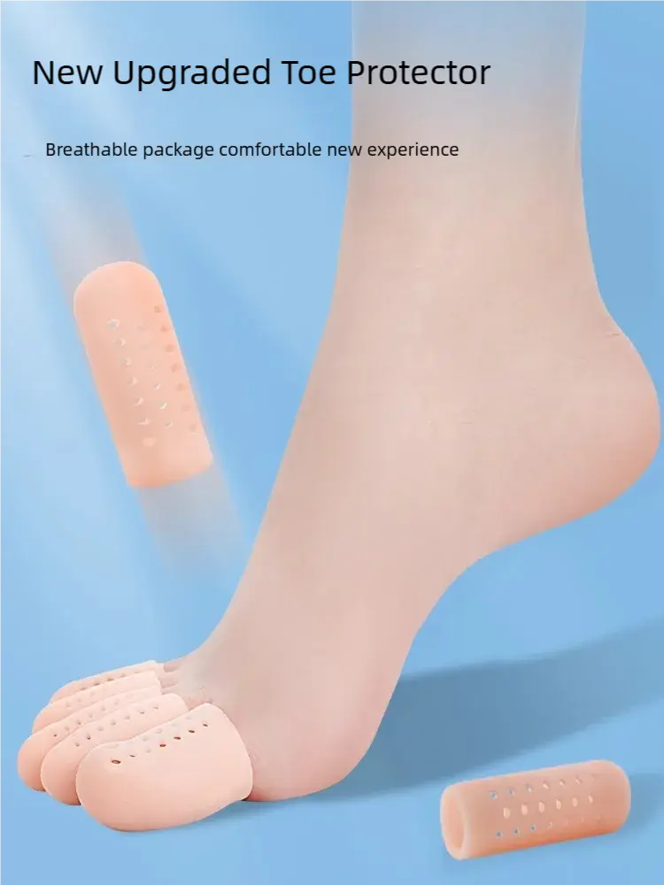 20pcs Soft Silicone Finger Protector Gel Tubes Little Toe Protector Corn Pain Relief Sleeve Cover Toe Separators Foot Care Tool
