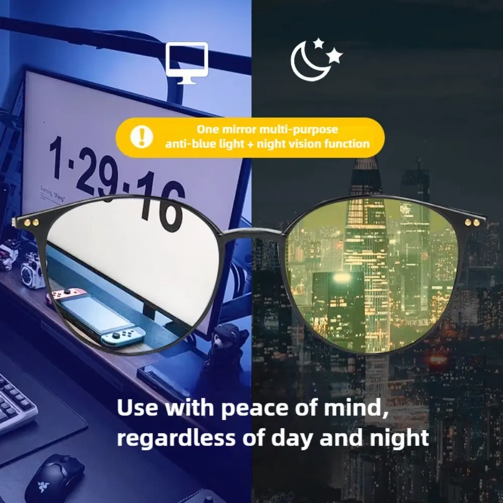 Korean Version  Color Changing Night Vision Goggles  Ultra Light and Fashionable Personalized Protective Glasses