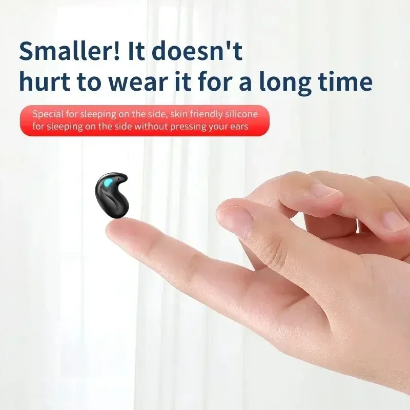 X55 Mini Wireless Earphones Bluetooth Headphones Noise Reduction Sport Game Sleep Bluetooth 50 Earbuds HIFI Stereo Music Headset