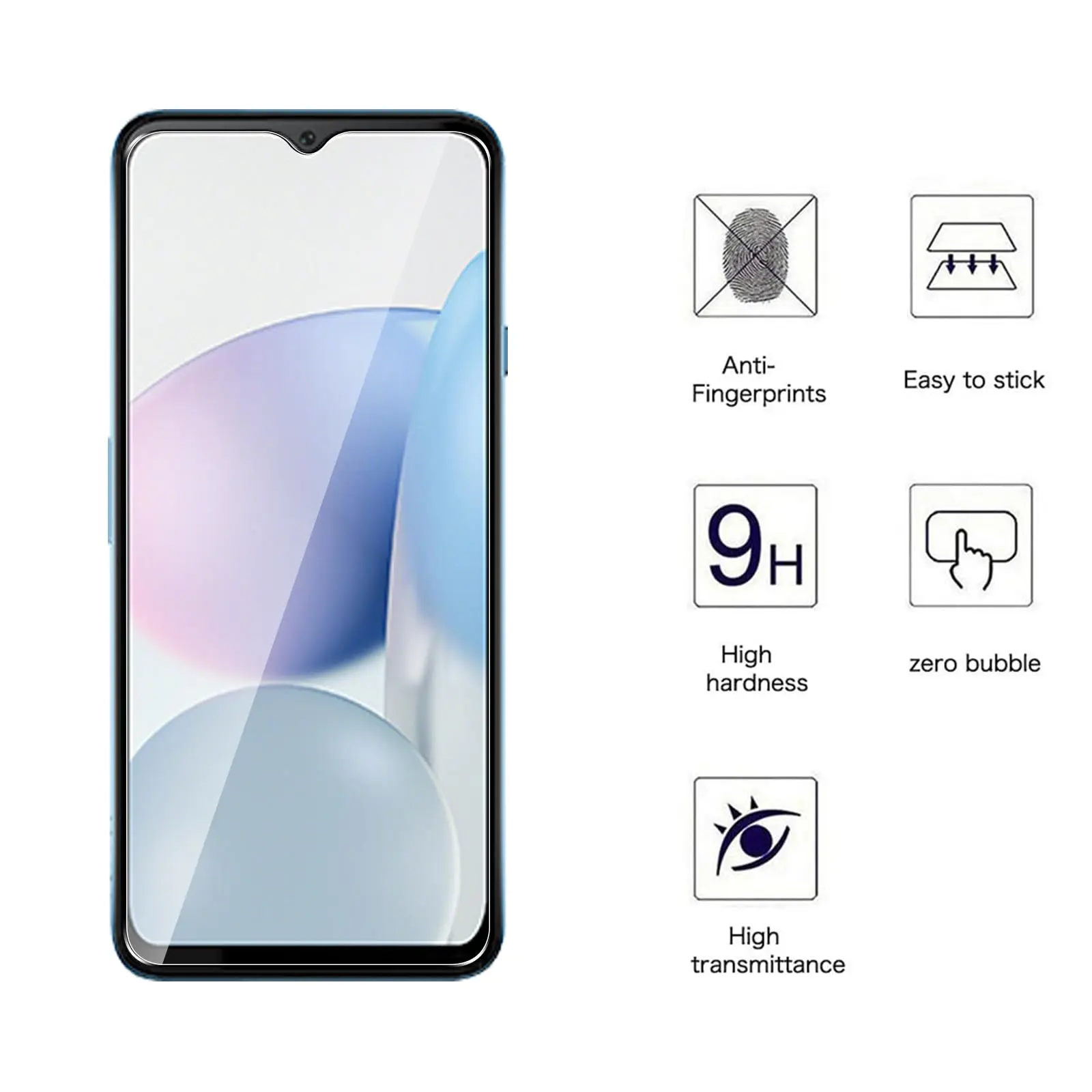 Screen Protector For CUBOT Note 50 Tempered Glass High Aluminum 9H Clear Transparent Case Friendly