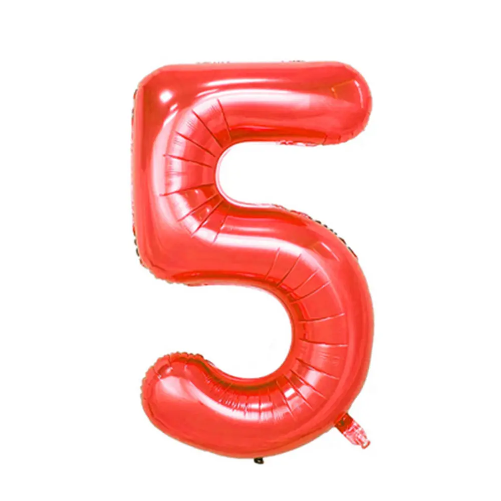 45Pcs Gold Red White Balloon Set 32inch Red Number Aluminum Foil Ballons  Birthday Globos 10 20 30 40 50th Birthday Decor
