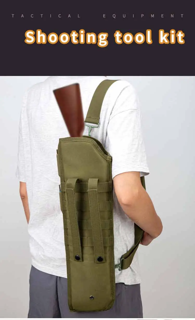 Tactical Shotgun Rifle&Knife Backpack Outdoor Hunting Accessories Molle Air Gun Holster Protective Shoulder Bag