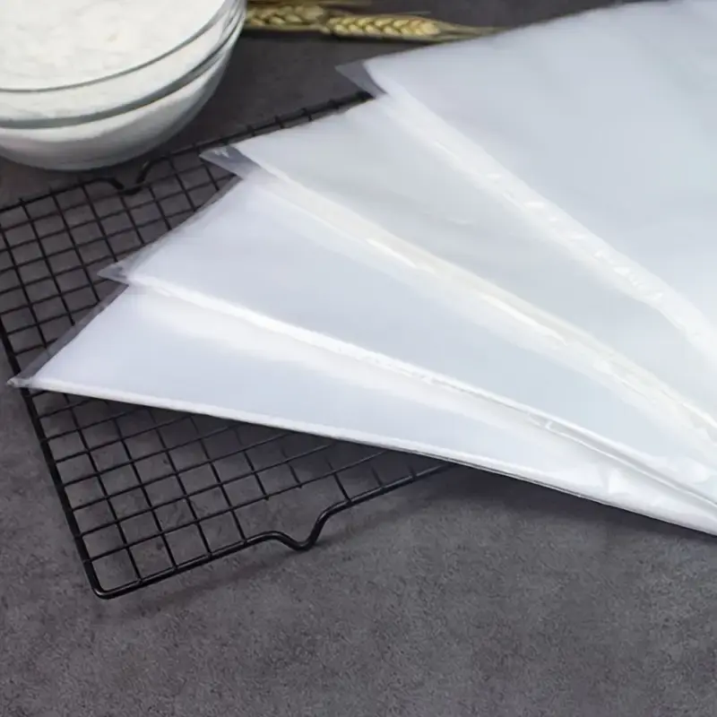 50Pcs Disposable PE Piping Bags for Cake and Cupcake Decorations for Decorating-Professional Kitchens DIY Baking Supplies Tools