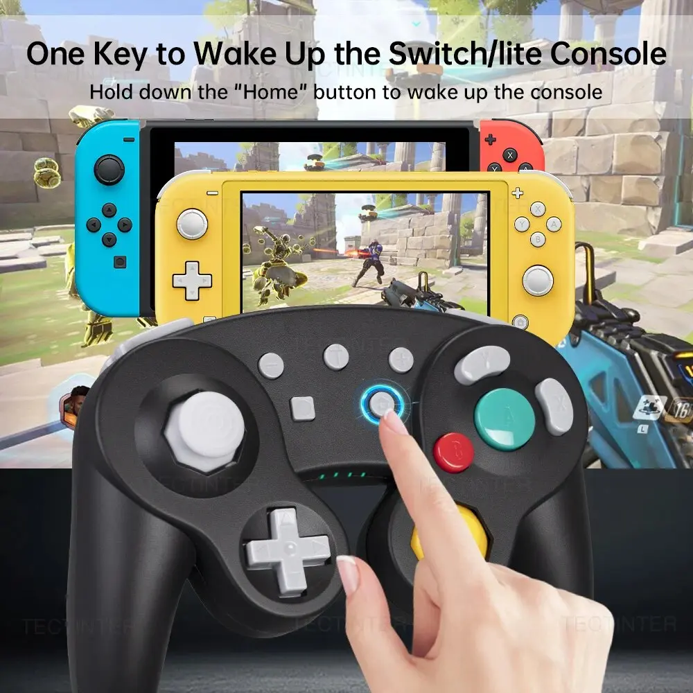 Bluetooth Gamepad Wireless GC Controller For Switch Gamecube Compatible With Nintendo Switch/Lite Controller For PC Joystick