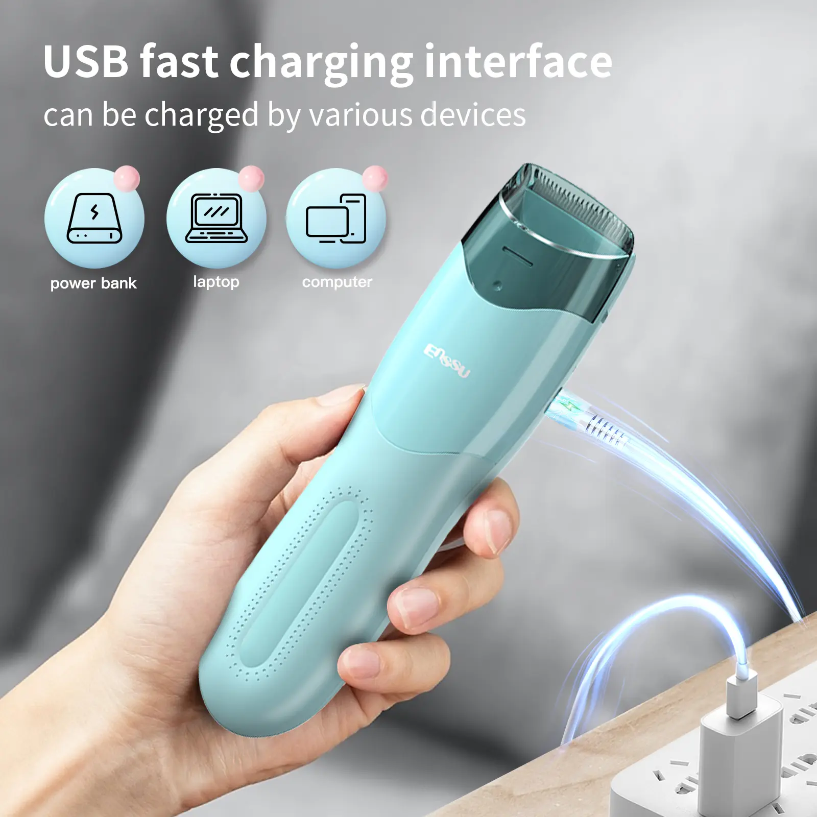 Vacuum Hair Clippers for Kids and Toddler Professional Hair Trimmer Electric Haircut Kit Rechargeable Hair Cutting Machine
