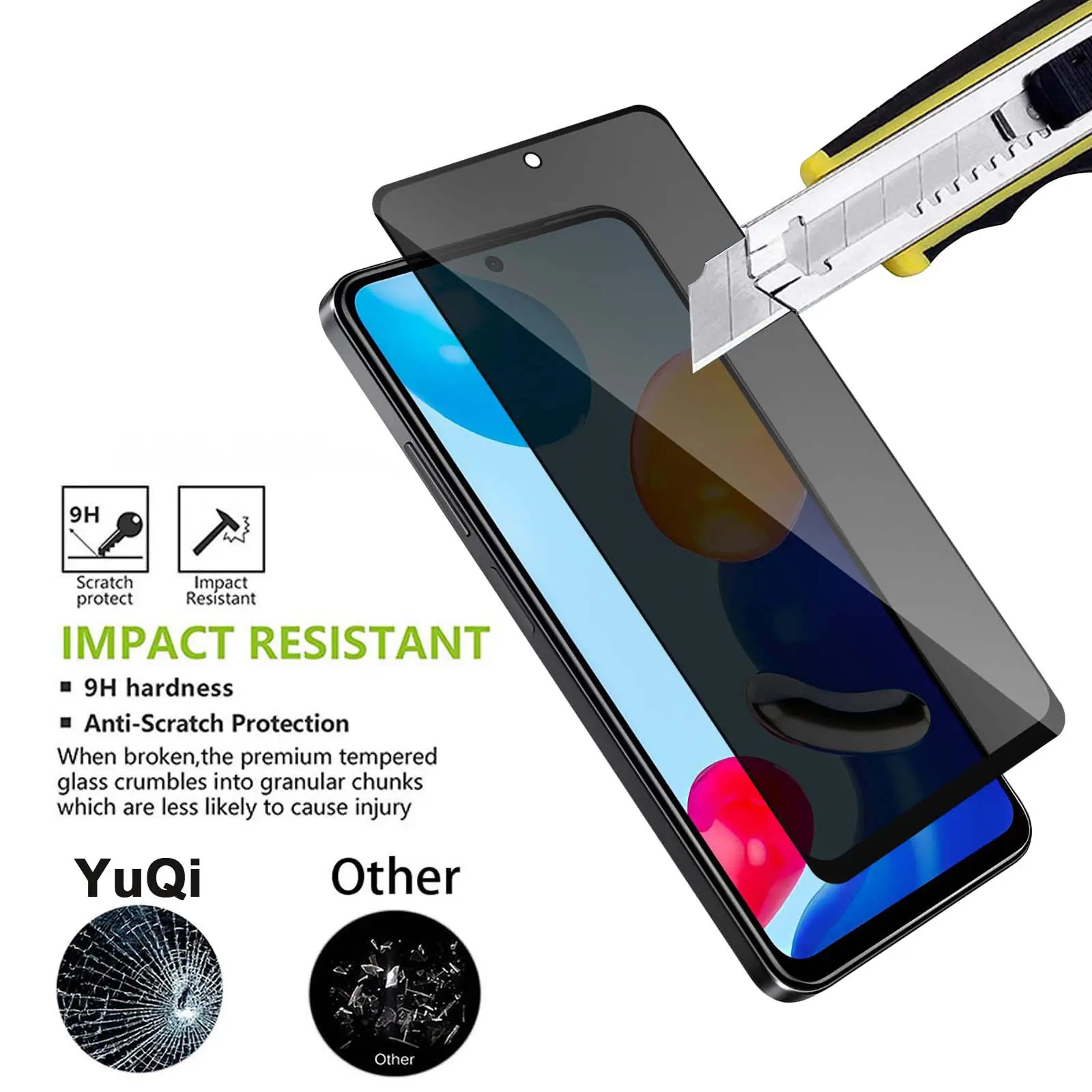 Anti Spy Screen Protector For POCO M4 Pro 4G Tempered Glass Privacy Peep Scratch 9H Case Friendly High Aluminum