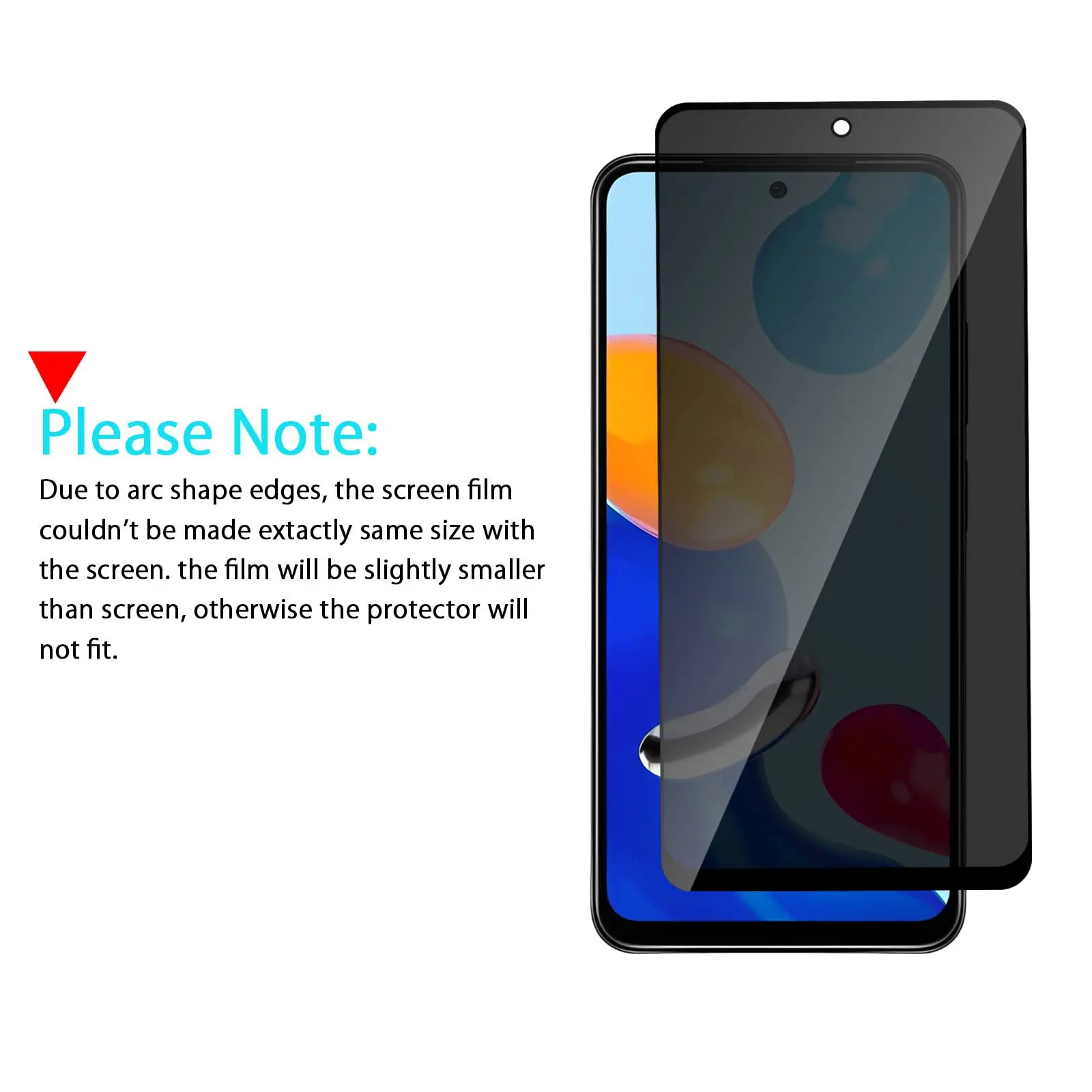 Anti Spy Screen Protector For POCO M4 Pro 4G Tempered Glass Privacy Peep Scratch 9H Case Friendly High Aluminum
