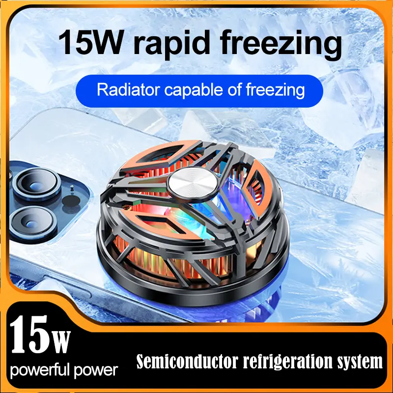 Magnetic Portable Cooler For Mobile Phone Radiator Cooling Fan For Mobile Processor Cooler Cell Cooling Cooler Fan Games