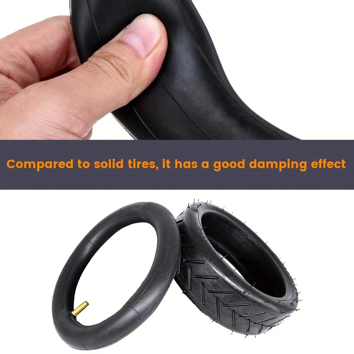 8.5" Outer Tire and Inner Tube for Xiaomi M365 Pro 2 Mi 1S Electric Scooter,Front Rear Wheel Replacement Inflatable Rubber Tires