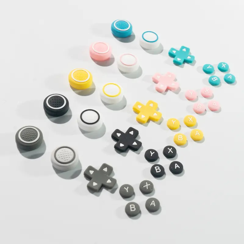 Eco-friendly Silicone for switch Lite, Protective Caps for Buttons & Joysticks, Multiple colors available AKSW-309