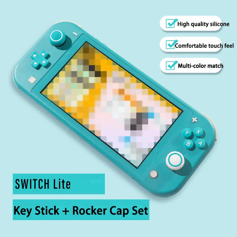 Eco-friendly Silicone for switch Lite, Protective Caps for Buttons & Joysticks, Multiple colors available AKSW-309