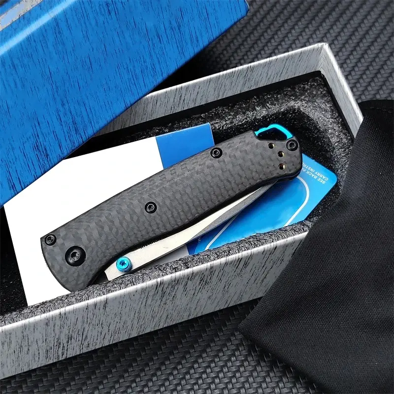 Mini Bugout BM 533-3 Pocket Folding Knife S90V Blade Carbon Fiber Handles Easy To Carry Outdoors Tactical Defense Survival Tools