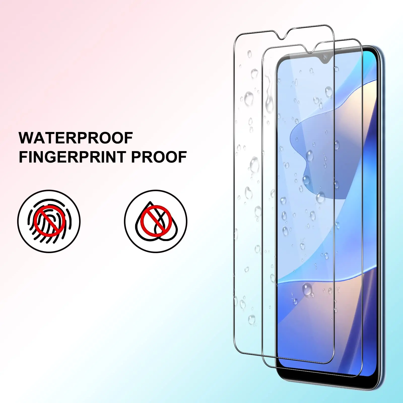 Screen Protector For OPPO A16s Tempered Glass High Aluminum 9H HD Clear Transparent Case Friendly