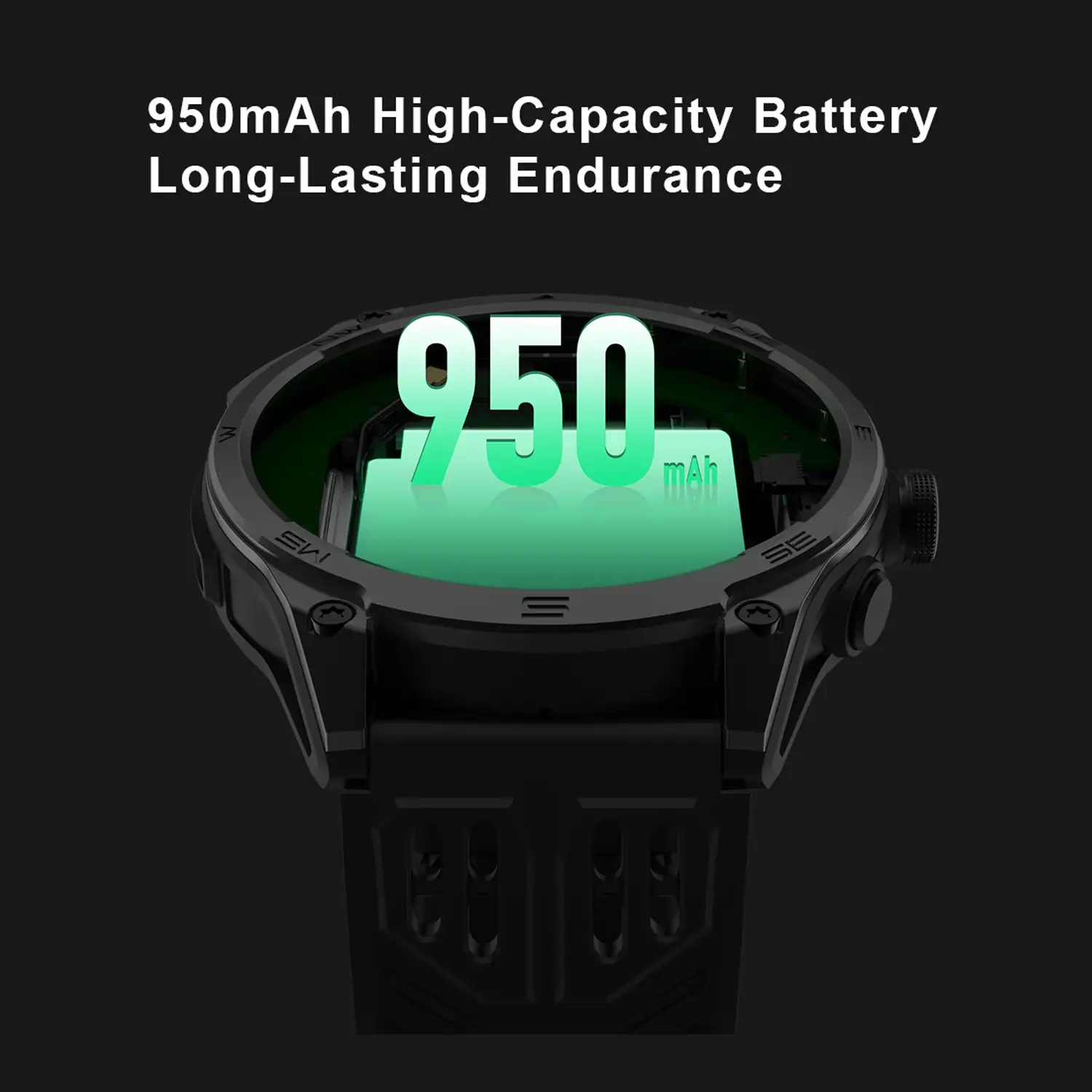 950mAh Large Battery Outdoor M70 Smart Watch Men 1.75 inch AMOLED Screen GPS Compass Bluetooth Call IP68 Waterproof Smartwatch