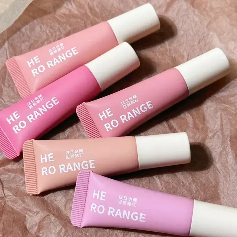 Monochrome Liquid Blusher Lightweight Color Rendering Natural Brighten Matte Rouge Blush Waterproof Facial Contouring Cosmetics