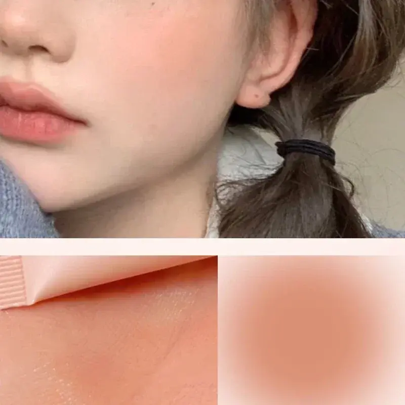Monochrome Liquid Blusher Lightweight Color Rendering Natural Brighten Matte Rouge Blush Waterproof Facial Contouring Cosmetics