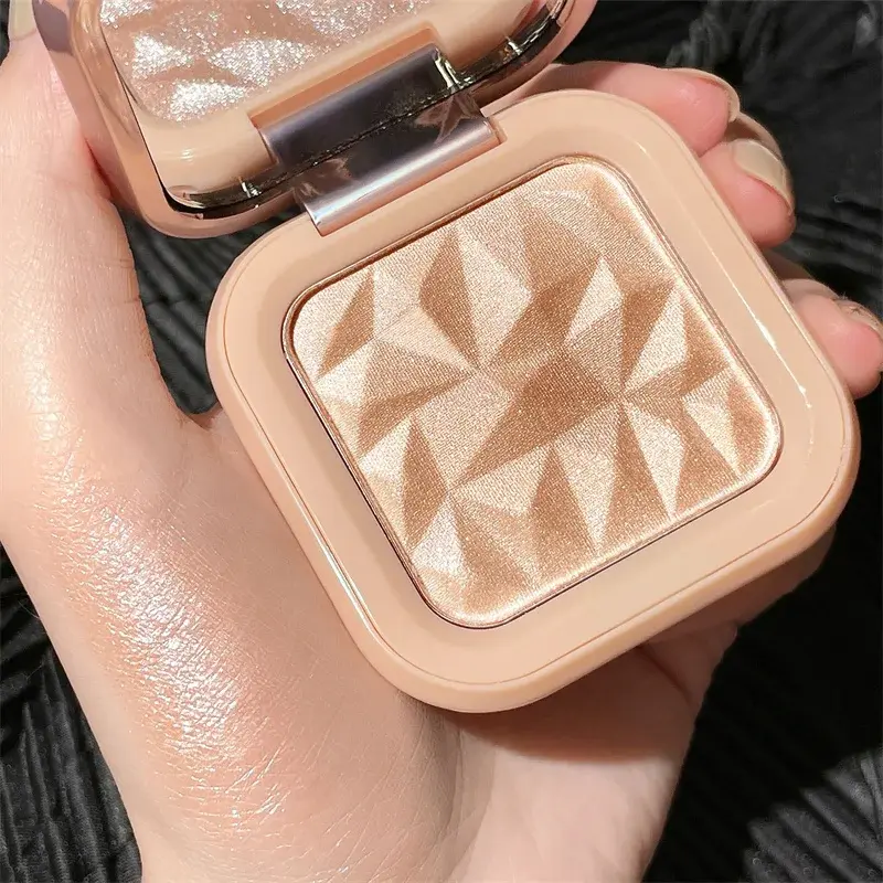 Single Color Diamond Highlighter Cream Long Lasting Glitter Contour Brighten Makeup Shimmer Facial Palette Waterproof Cosmetics