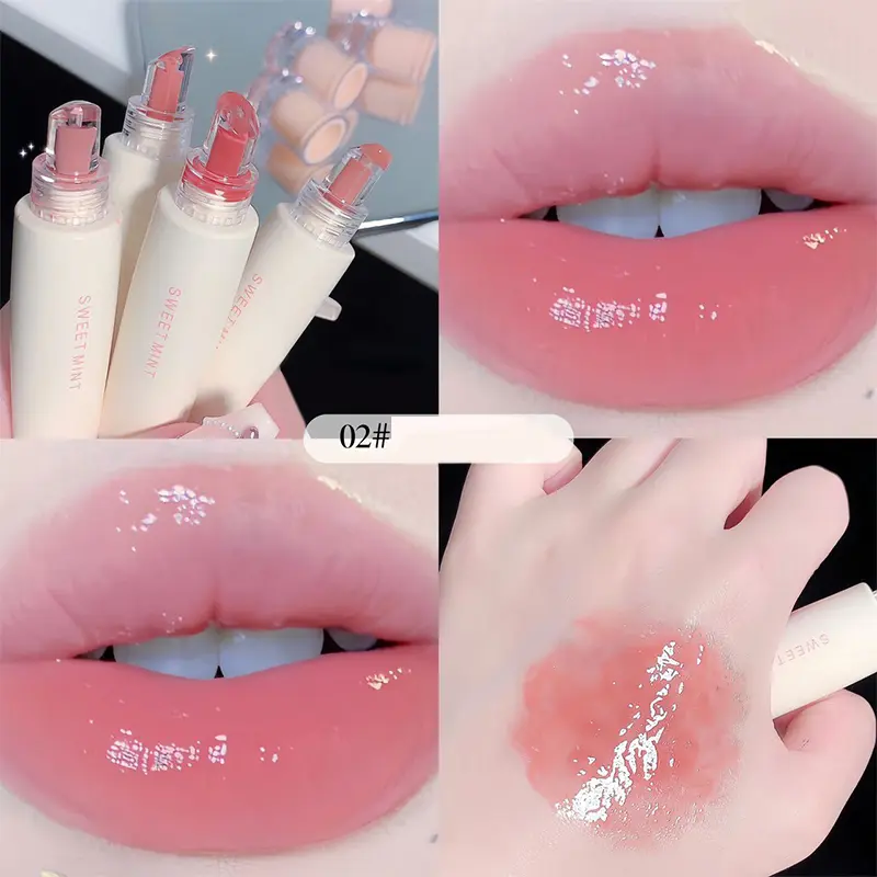 6 Color Mirror Dyeing Lip Gloss Moisturizer Liquid Lipstick Waterproof Long Lasting Makeup Lipglaze Red Lip Tint Korean Cosmetic