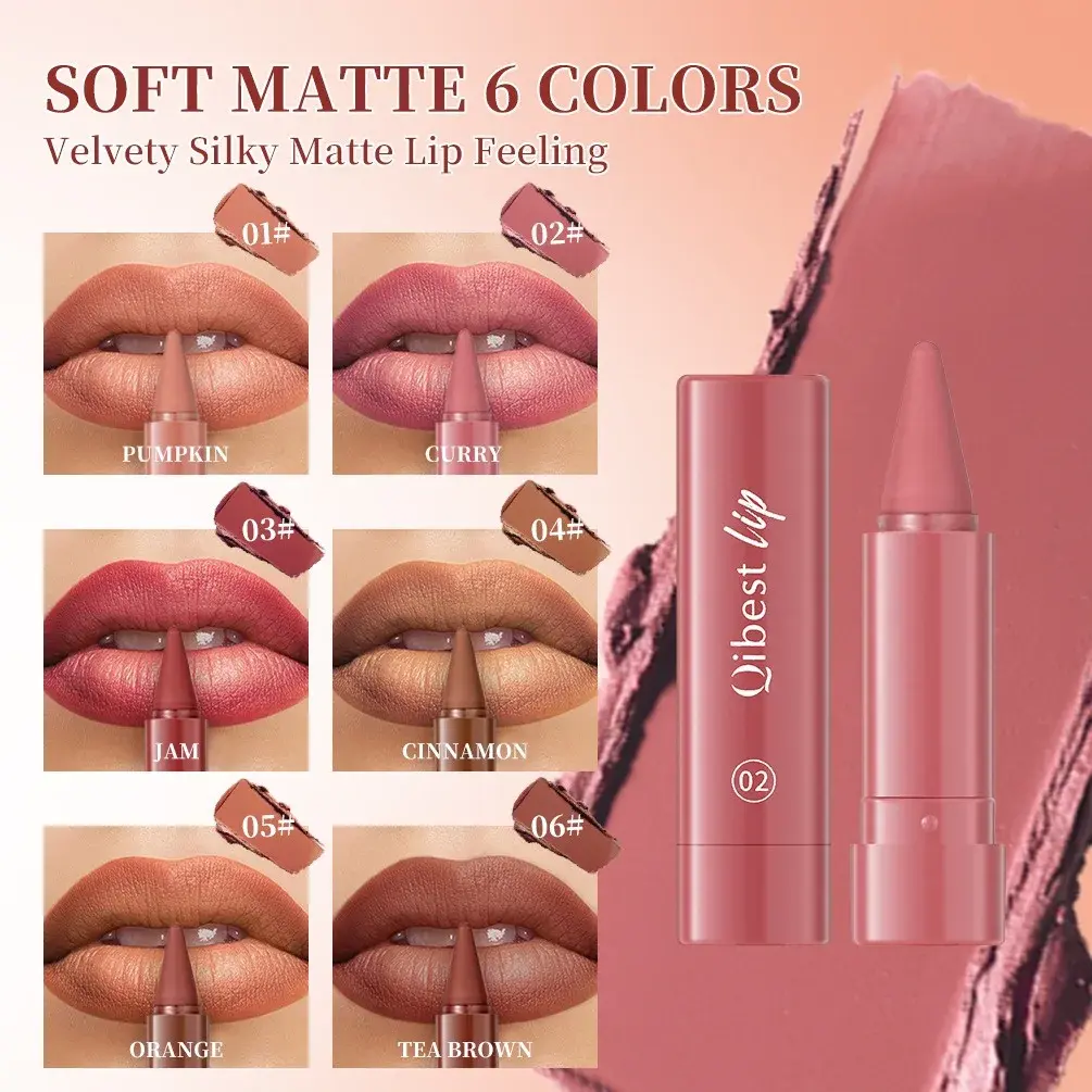 Velvet Matte Dark BrownLipstick Twist Up Lip Liner Waterproof Sexy Red Contouring Tint Lipliner Crayon Lips Contour Makeup  novo