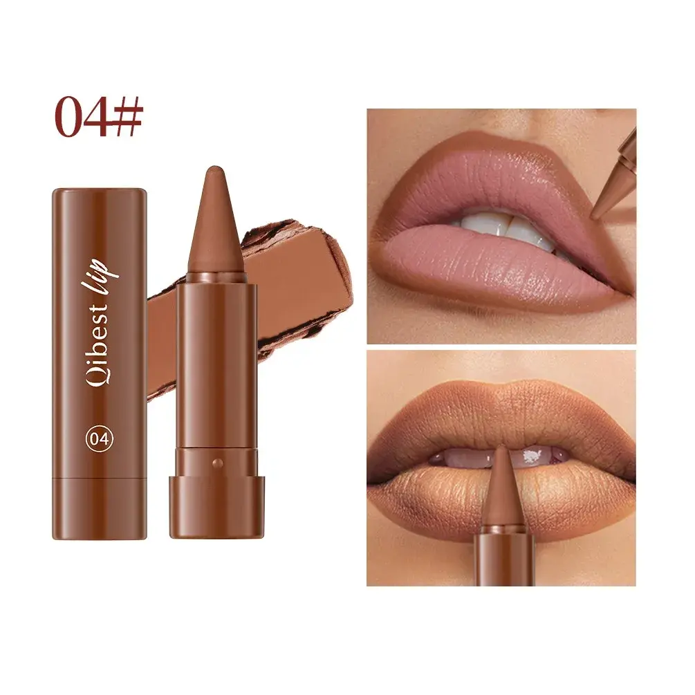 Velvet Matte Dark BrownLipstick Twist Up Lip Liner Waterproof Sexy Red Contouring Tint Lipliner Crayon Lips Contour Makeup  novo