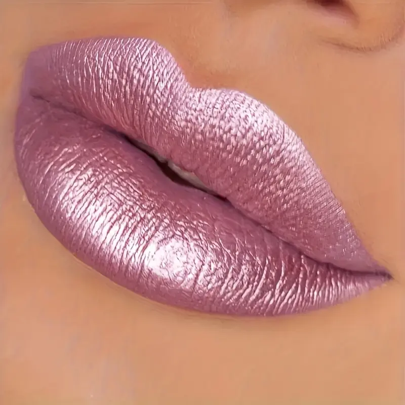 Glitter Pearl Lip Gloss Lipstick, Hydrating, High Pigment, Smudge-proof, Waterproof and Sweat-resistant, Perfect Christmas Gift