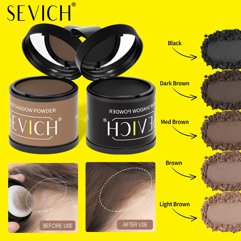 Instant Hairline Powder 10g Waterproof Natural Hair Shadow Stick Black Root Cover Hair Concealer Pen For Hair Repair And Fill-In