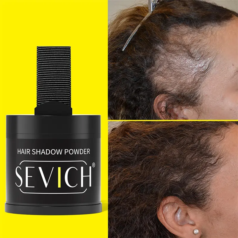 Instant Hairline Powder 10g Waterproof Natural Hair Shadow Stick Black Root Cover Hair Concealer Pen For Hair Repair And Fill-In