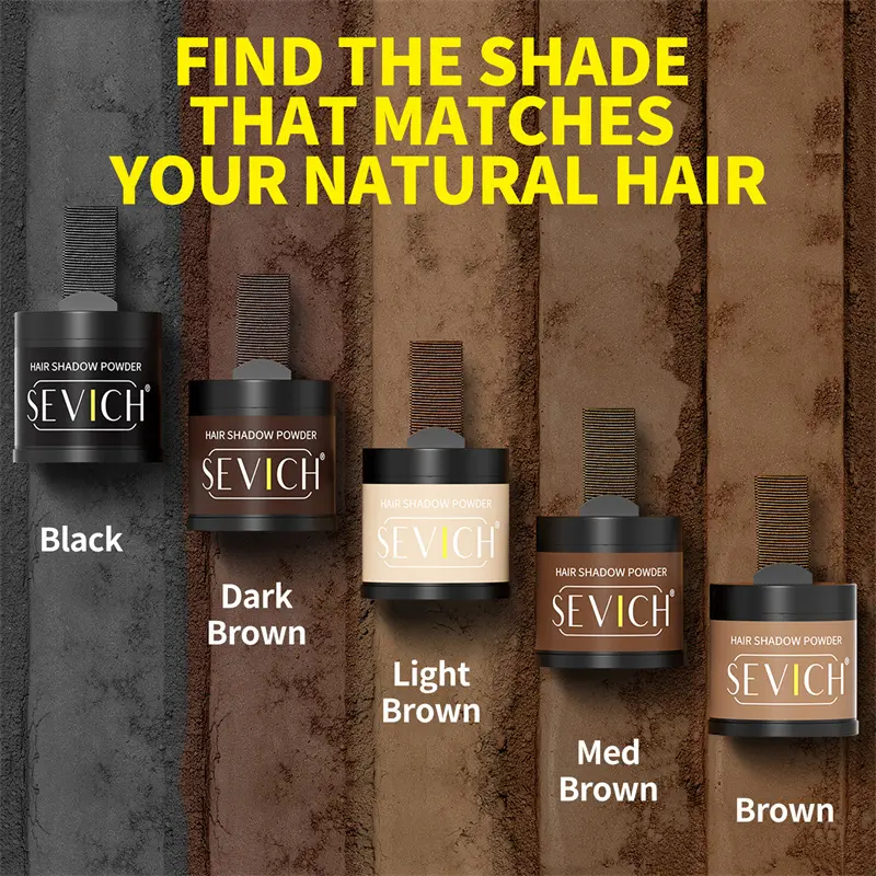 Instant Hairline Powder 10g Waterproof Natural Hair Shadow Stick Black Root Cover Hair Concealer Pen For Hair Repair And Fill-In