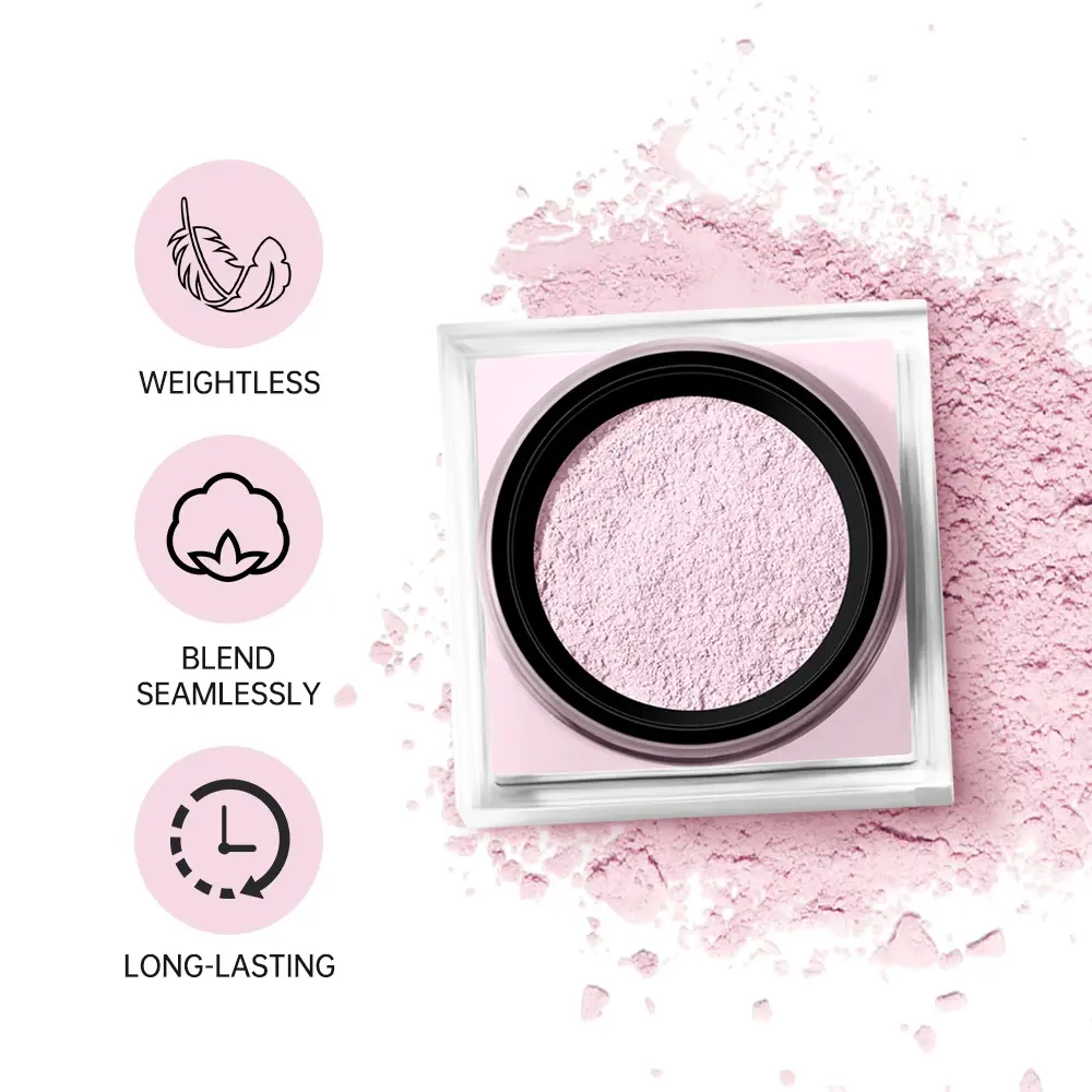 Loose Baking&Setting Powder Long Lasting Oil Control Natural Face Matte Waterproof BrighTening Loose Powder Makeup Cosmetic