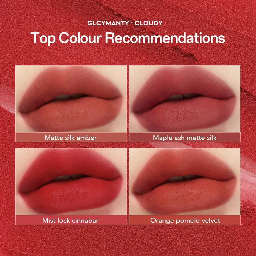 GICYMANTY Misty Matte Square Tube Lip Gloss Moisturizing Waterproof Moisturizing Not Easy To Peel Off Liquid Lipstick