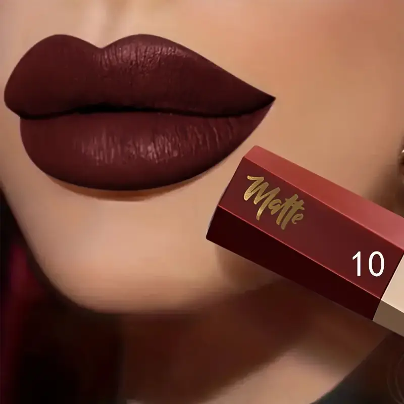 Moisturizing Matte Velvet High Pigmented Liquid Lipstick,Long-Lasting Color Redering Non-Fade Non-Sticky Waterproof Lip Gloss