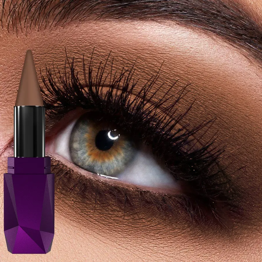 3 color waterproof lazy eyeshadow pen non-smudge matte eye shadow-eye and lip dual-purpose makeup products 1pc long lasting