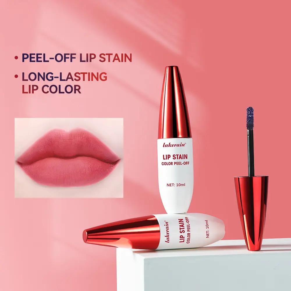 Tattoo Lip Gloss Peel-Off 10g Long-Lasting Moisturizing Liquid Lipstick Waterproof Cup Stain-Free Glossy Finish Nourishing