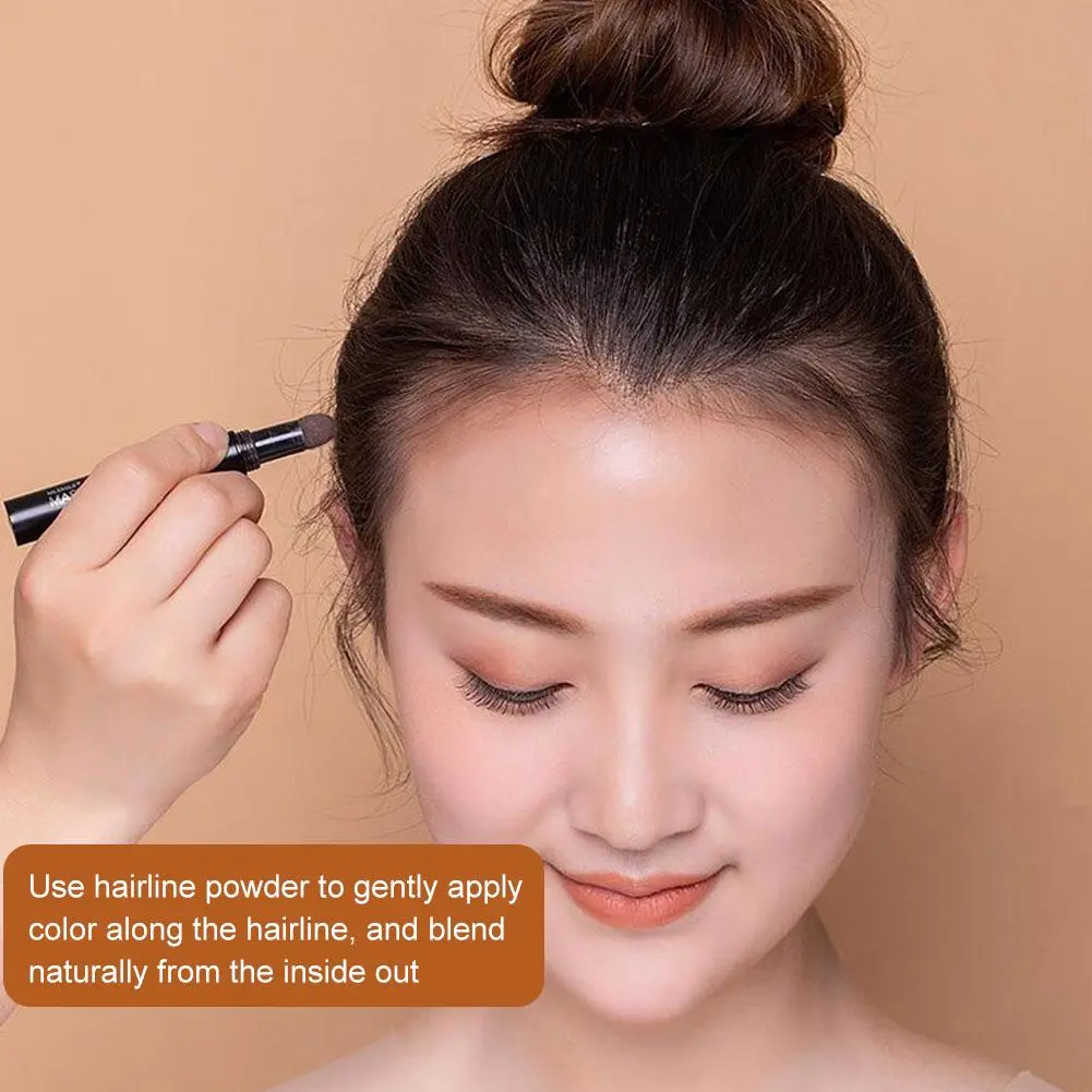 Hair Line Contouring Stick Pen Instantly Black Root Cover Up Natural Hair Filling Hairline Shadow Powder Hair Coverage