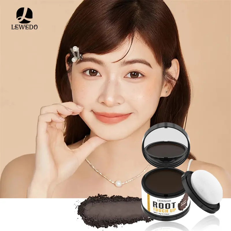 1/2pcs Hair Line Powder Black Root Up Natural Instant Waterproof Hairline Shadow Concealer Coverage Paint Repair Fill In Hair