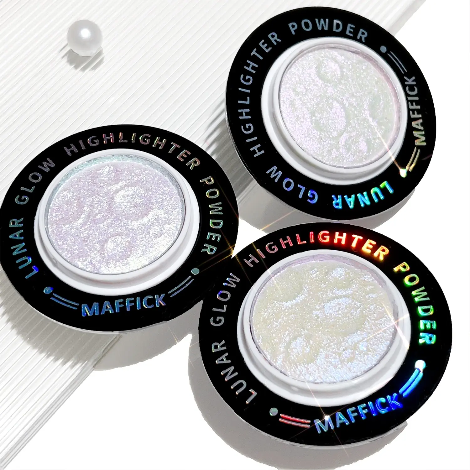 Three-color Planet Highlighter, Bursting With Pearl-like Shimmer, Waterproof Natural Everyday Highlighter Eyeshadow