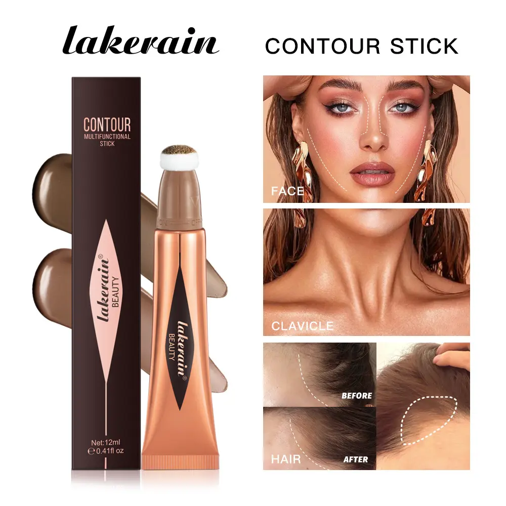 Lakerain Multi-Color Optional Air Cushion Blush Natural Long-lasting Easy Color Waterproof Highlighter Stick Makeup Liquid Blush