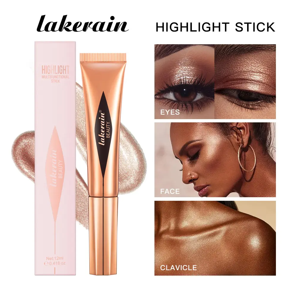 Lakerain Multi-Color Optional Air Cushion Blush Natural Long-lasting Easy Color Waterproof Highlighter Stick Makeup Liquid Blush